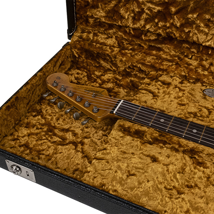 Fender Custom Shop 1965 Stratocaster Super Heavy Relic Gülağacı Klavye Super Faded Aged Sherwood Green Metallic over 3 Ton Sunburst Elektro Gitar