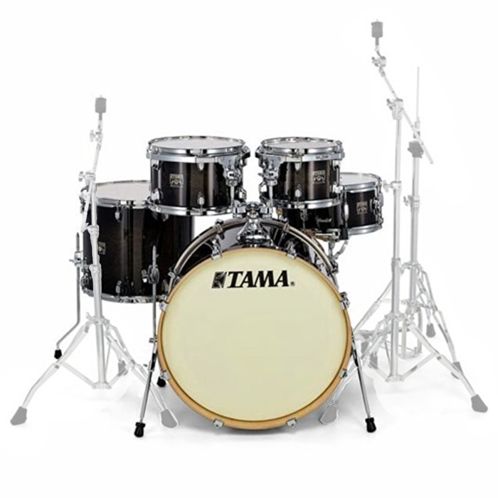 TAMA CL52KRS-TPB Superstar Classic Transparent Black Burst (22B/10T/12T/16F/14S) Akustik Davul Seti