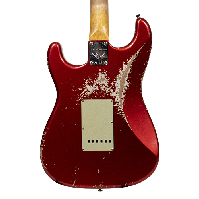 Fender Custom Shop Limited Edition 1962 Stratocaster Heavy Relic Gülağacı Klavye Candy Apple Red Elektro Gitar