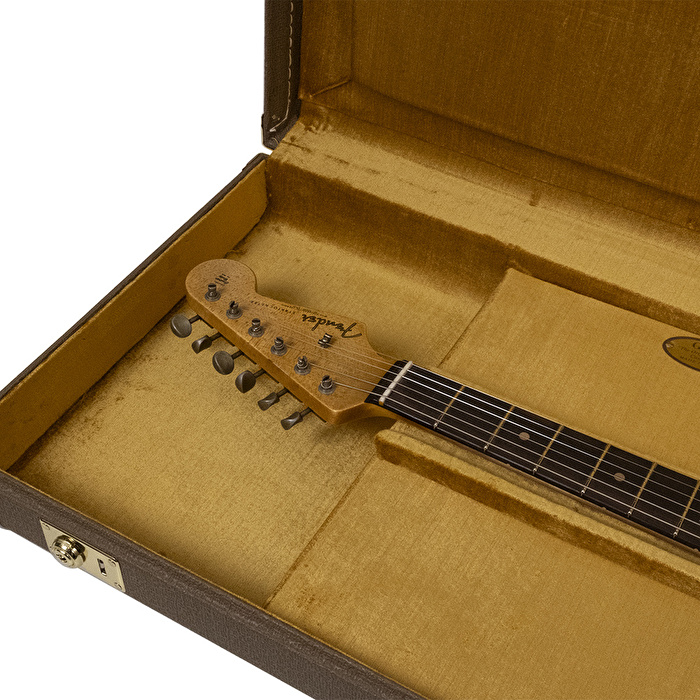 Fender Custom Shop Limited Edition 1962 Stratocaster Heavy Relic Gülağacı Klavye Candy Apple Red Elektro Gitar