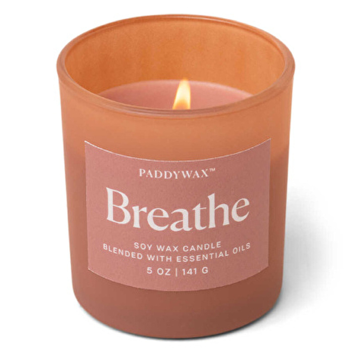 PADDYWAX Wellness Kutulu Cam Mum Red