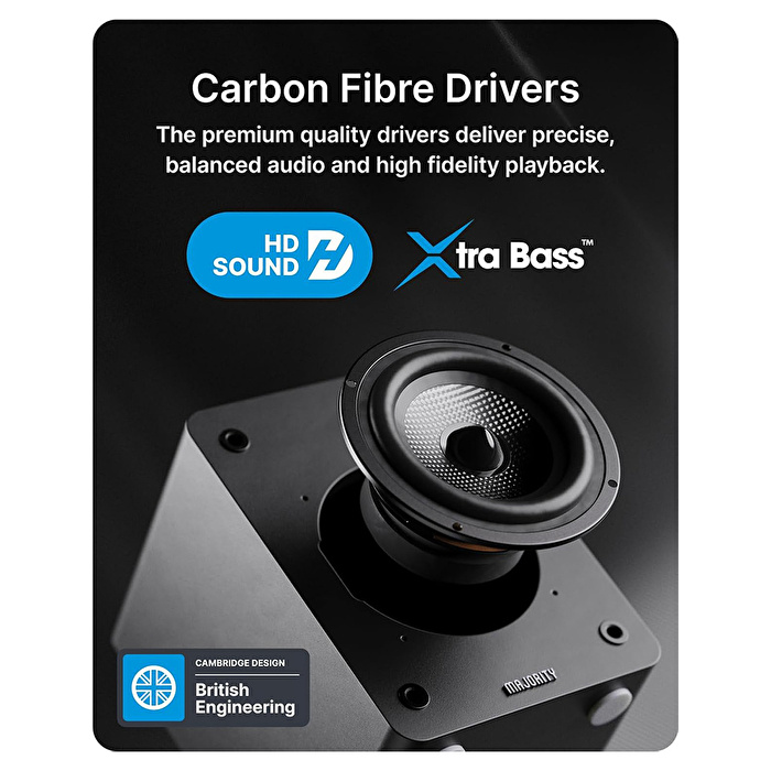 Majority D50X Raf Tipi Hoparlör - Siyah