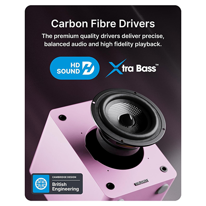 Majority D50X Raf Tipi Hoparlör - Pembe