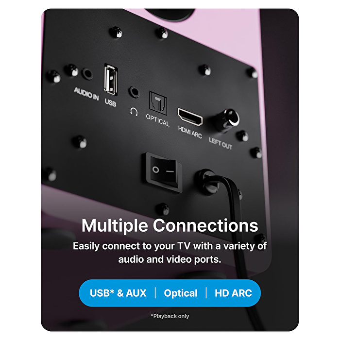 Majority D50X Raf Tipi Hoparlör - Pembe