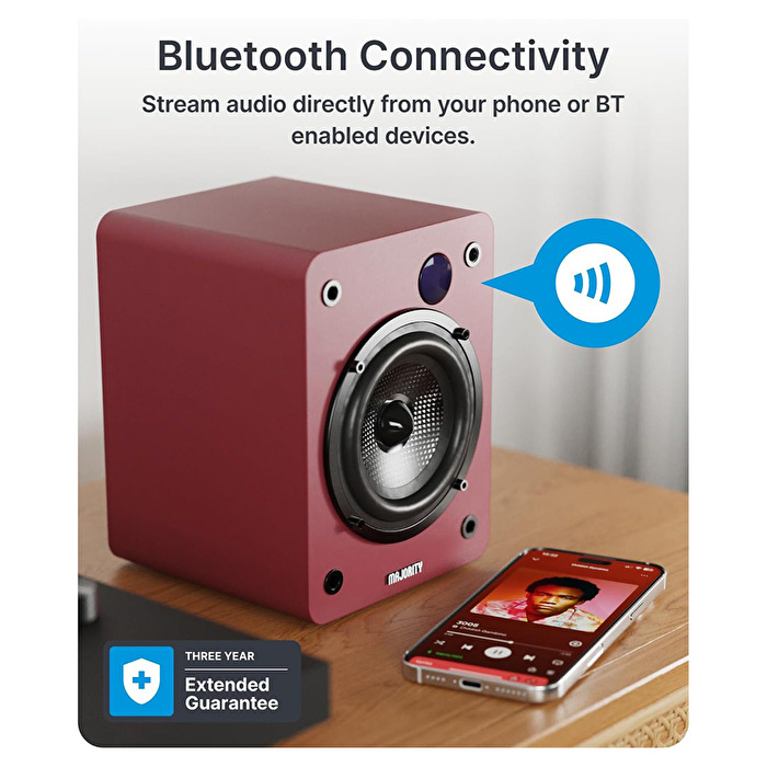 Majority D50X Raf Tipi Hoparlör - Bordo