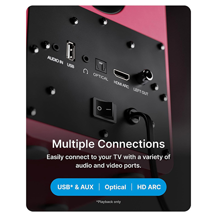 Majority D50X Raf Tipi Hoparlör - Bordo