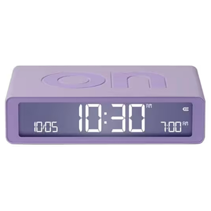 LEXON Flip Klasik Şarj Edilebilir Alarm Saat Lila