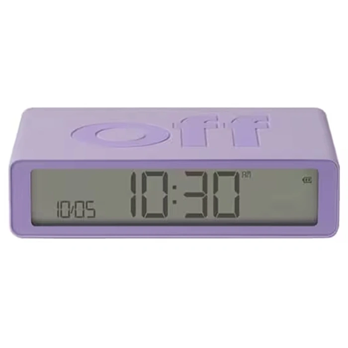 LEXON Flip Klasik Şarj Edilebilir Alarm Saat Lila
