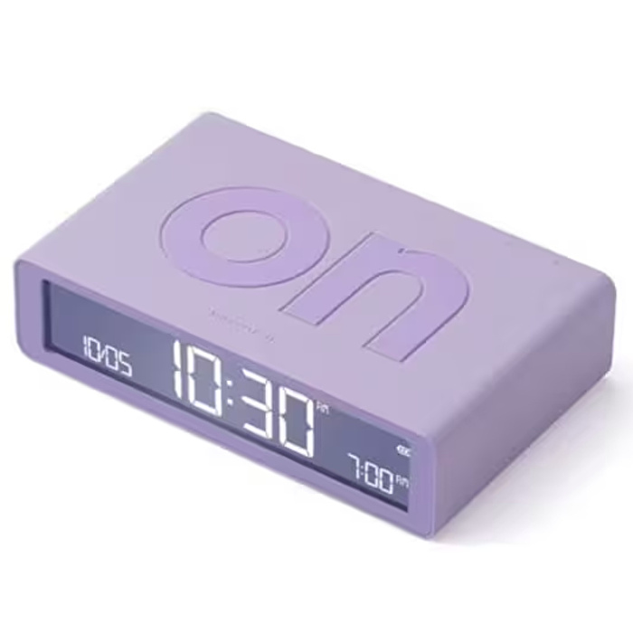 LEXON Flip Klasik Şarj Edilebilir Alarm Saat Lila
