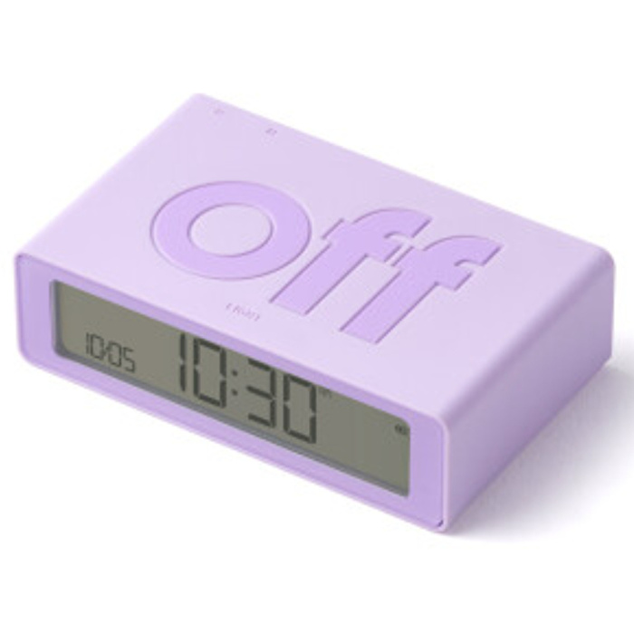LEXON Flip Klasik Şarj Edilebilir Alarm Saat Lila