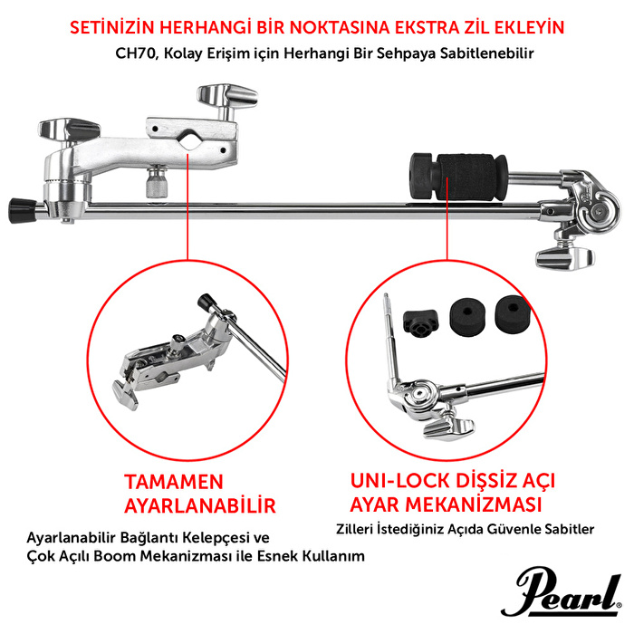 PEARL CH-70 - Clamp'li Boom Zil Kolu