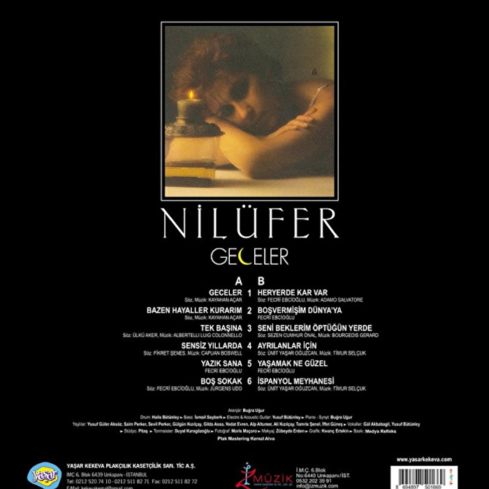 Nilüfer - Geceler (Renkli Plak)