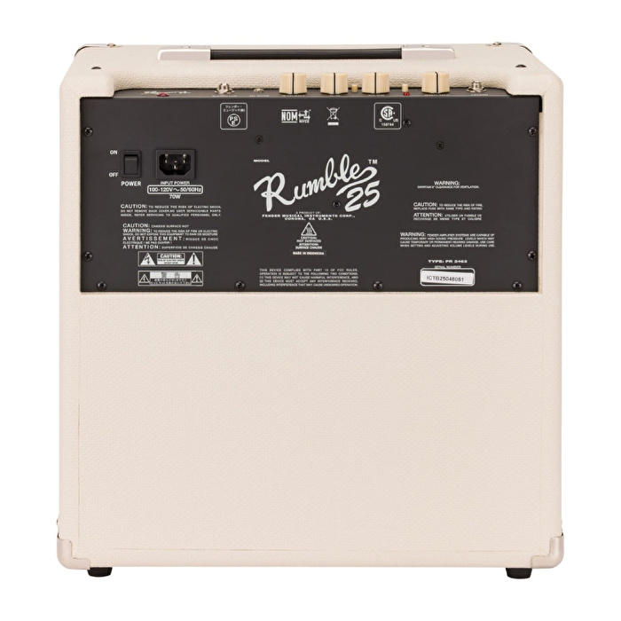 Fender Limited Edition Rumble 25 V3 Ivory Bas Gitar Amfisi UK