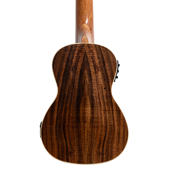 Puka KXS-24EQ Venge Kapak Kesik Kasa Dahili Tunerli Concert Ukulele