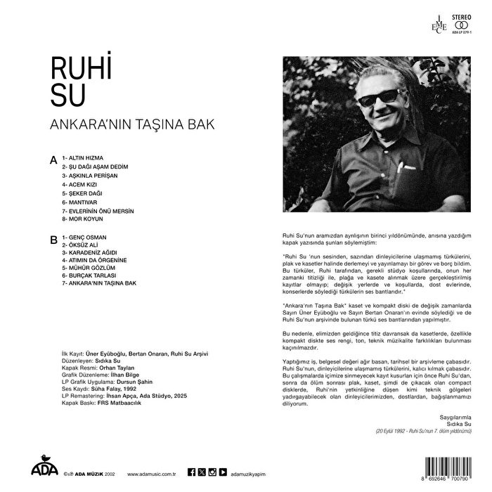 Ruhi Su - Ankara'nın Taşına Bak