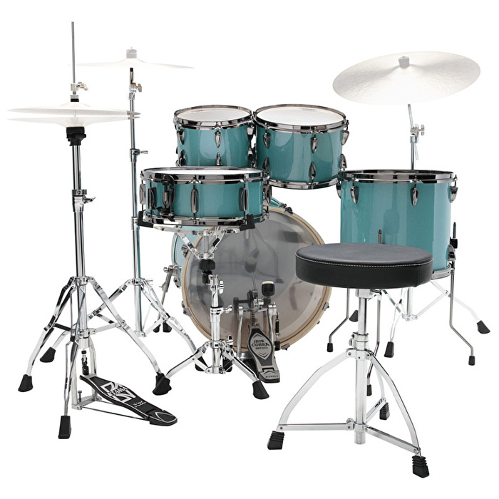 TAMA IP50H6WBN-SLM - Imperialstar Sky Blue Mist 5 Parça (20B/10T/12T/14F/14S) Aksamlı Akustik Davul Seti