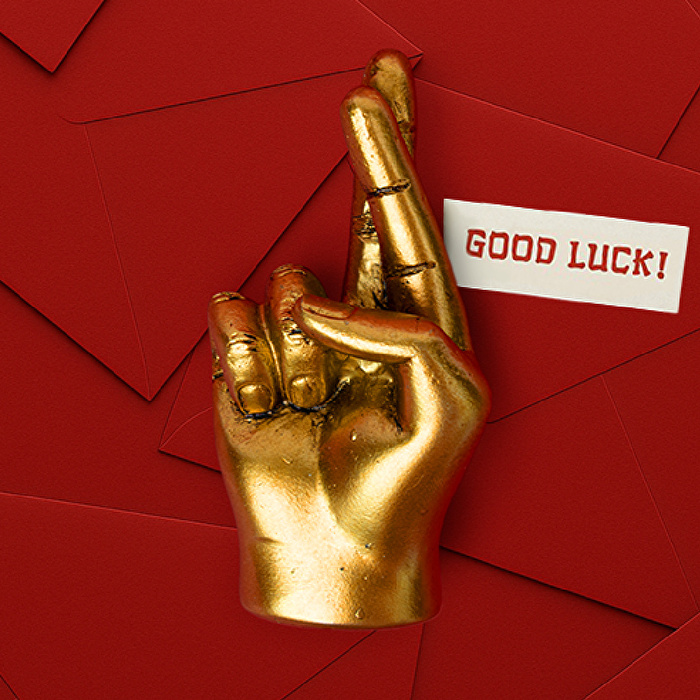 SUCK UK Good Luck Metal Obje