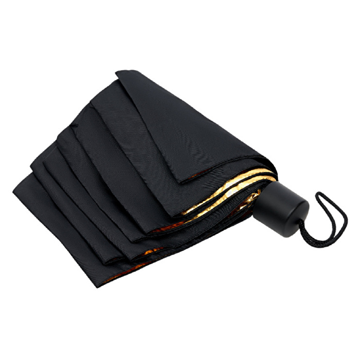 SUCK UK Siyah - Altın Renkli Şemsiye