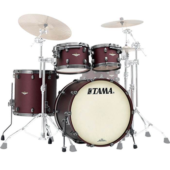 TAMA MA42TZUS-FBM Starclassic Maple Flat Burgundy Metallic 4 Parça (22B/10T/12T/16F) Akustik Davul Seti