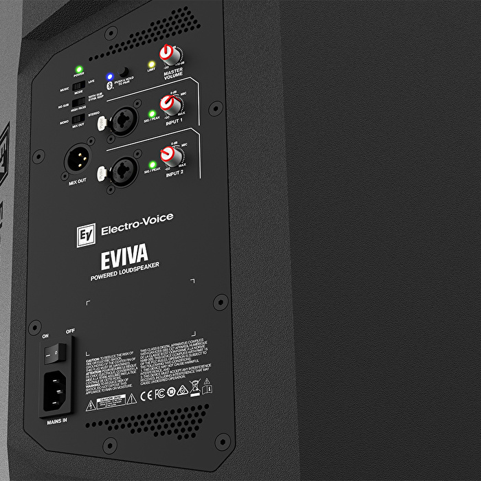 ElectroVoice EVIVA12P-EU 2-Yollu 12" BT Aktif Hoparlör