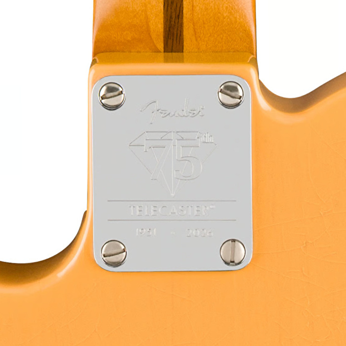 Fender 75th Anniversary Road Worn 1951 Telecaster Akçaağaç Klavye Butterscotch Blonde Elektro Gitar