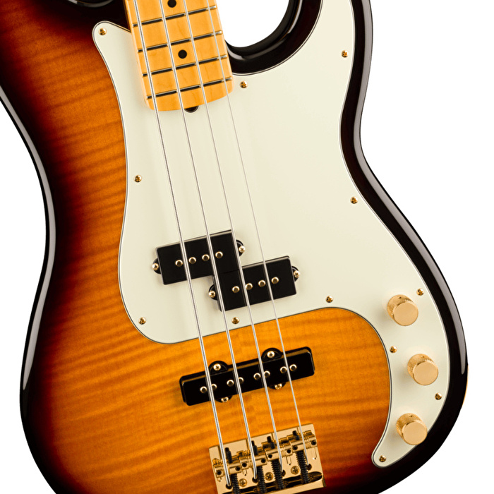 Fender 75th Anniversary American Professional PJ Bass Akçaağaç Klavye 2 Ton Sunburst Bas Gitar