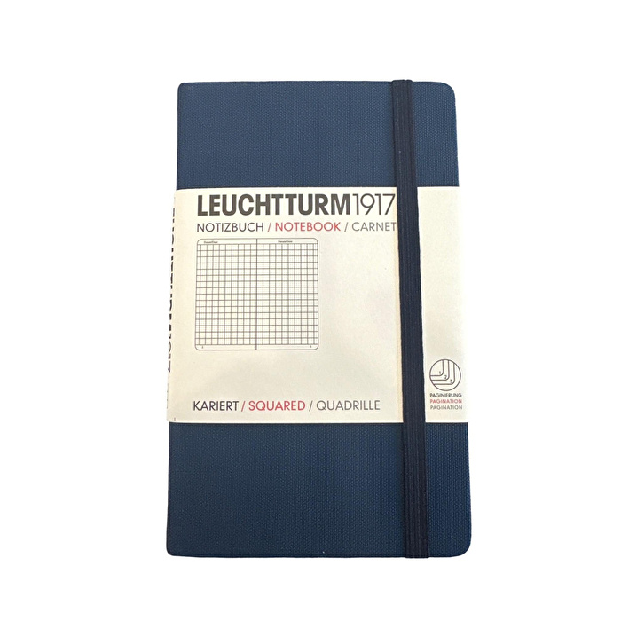 LEUCHTTURM Drehgriffel Nr. 1, Kraliyet Mavisi Mürekkepli Tükenmez Kalem, Siyah