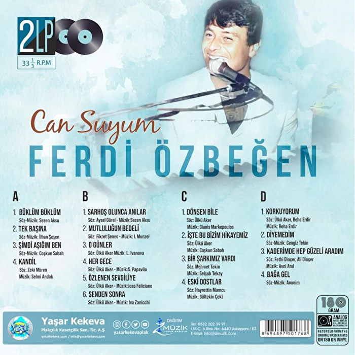 Ferdi Özbeğen - Can Suyum (Renkli Plak)