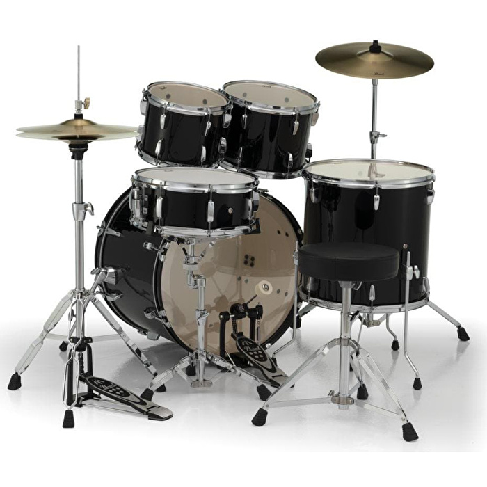PEARL RS525SC/C31 Roadshow Jet Black 5 Parça (22B/10T/12T/16F/14S)Aksamlı ve Zilli Akustik Davul Seti