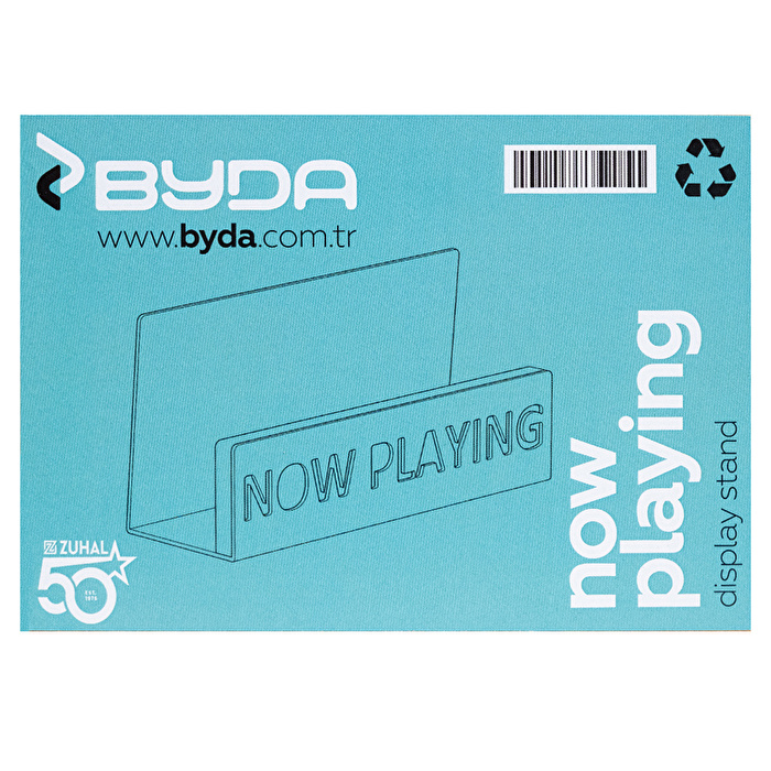 BYDA "Now Playing" Plak Display Standı Indigo Mavisi