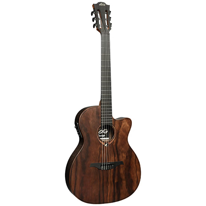 Lag SAUVAGE-N-ASCE Naylon Auditorium Slim Cutaway Elektro Klasik Gitar