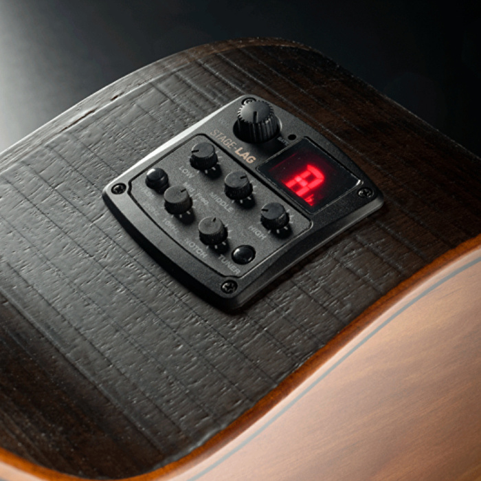 Lag SAUVAGE-N-ASCE Naylon Auditorium Slim Cutaway Elektro Klasik Gitar