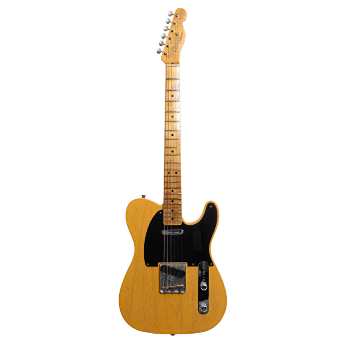 Fender Custom Shop 1951 Telecaster Journeyman Relic Akçaağaç Klavye Aged Nocaster Blonde Elektro Gitar