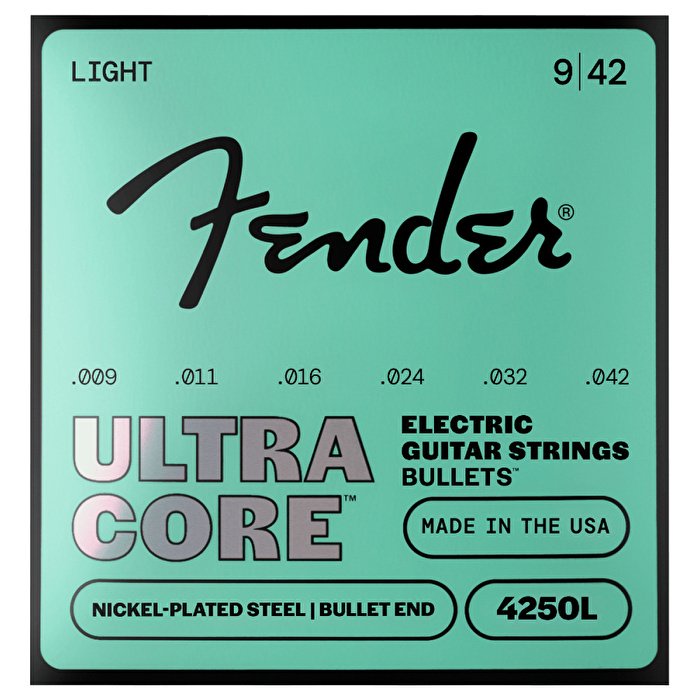 Fender Ultracore 4250L Nickel Plated Steel Bullet End 09-42 Elektro Gitar Teli