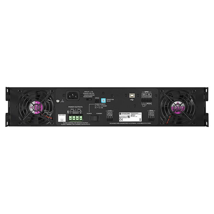 DYNACORD C1300FDI-EU C-Serisi 2 x 650W DSP Güç Amplifikatörü DSP