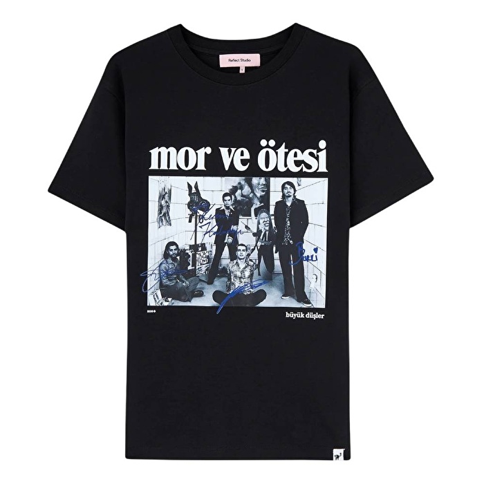 REFLECT STUDIO Büyük Düşler Premium Siyah T-Shirt