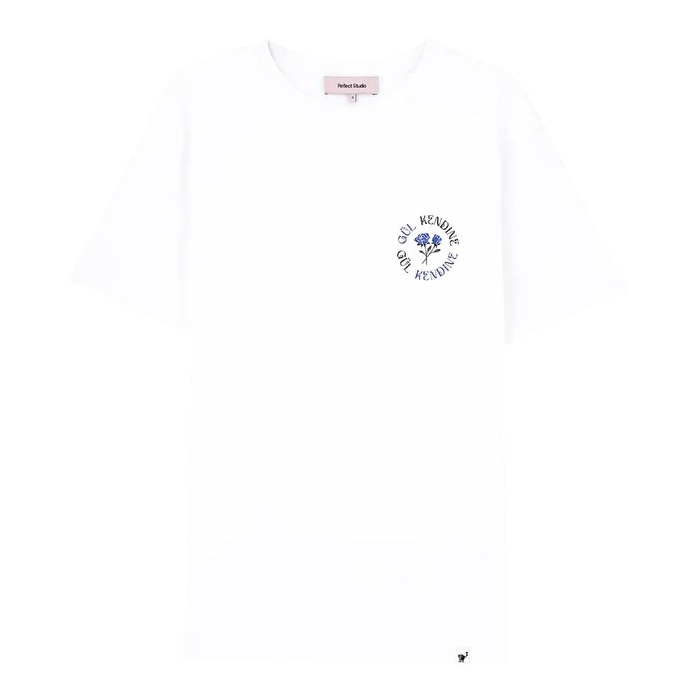 REFLECT STUDIO Gül Kendine Premium Beyaz T-Shirt
