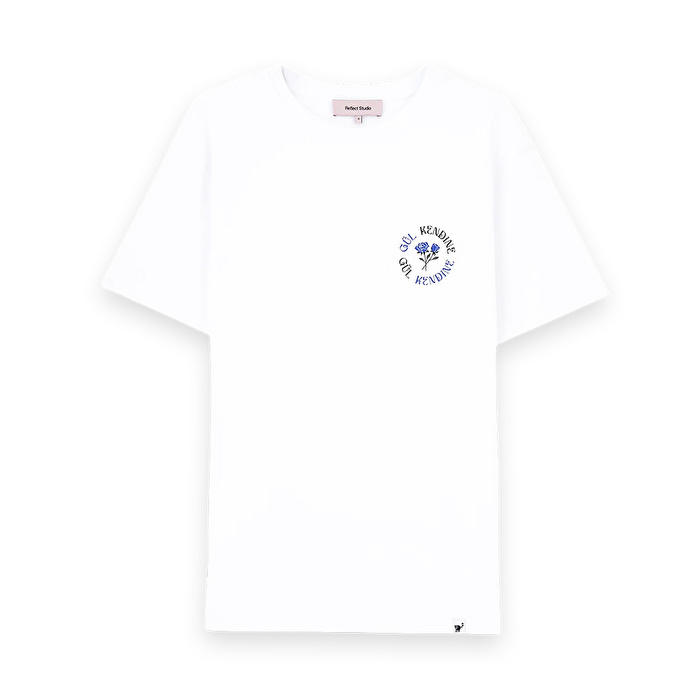 REFLECT STUDIO Gül Kendine Premium Beyaz T-Shirt