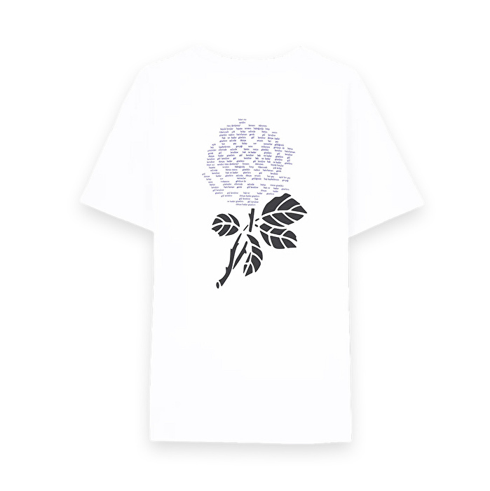 REFLECT STUDIO Gül Kendine Premium Beyaz T-Shirt