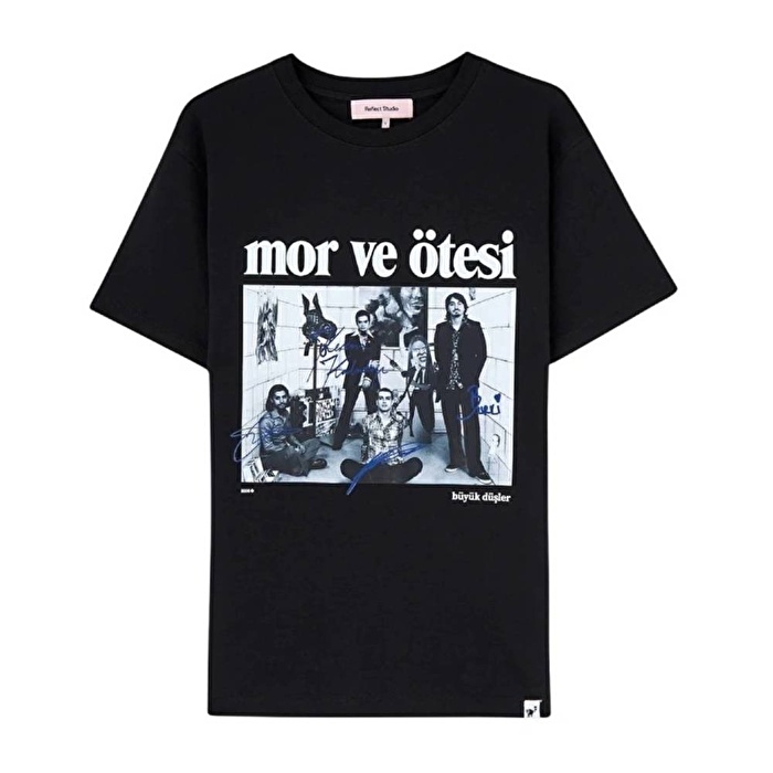 REFLECT STUDIO Büyük Düşler Premium Siyah T-Shirt