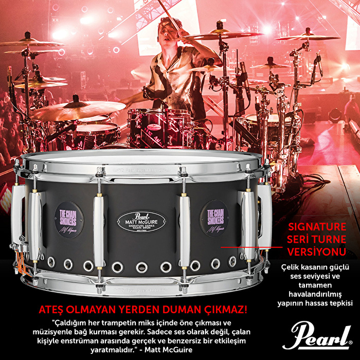 PEARL MM1465S/C - Matt  McGuire Signature "The Chainsmokers" 14"x6.5" Trampet
