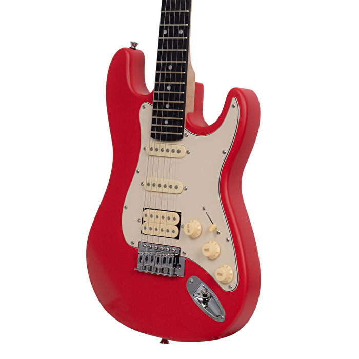KOZMOS KST-206HSS-MRD 3/4 Kırmızı Elektro Gitar (Kılıf Dahil)