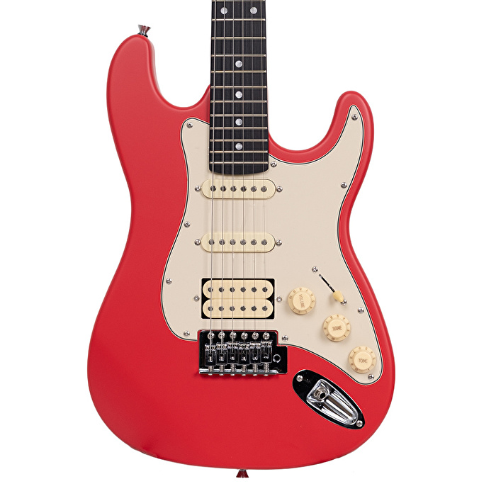 KOZMOS KST-206HSS-MRD 3/4 Kırmızı Elektro Gitar (Kılıf Dahil)