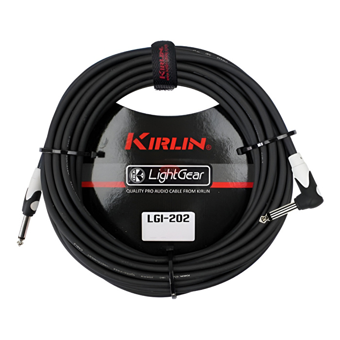 Kirlin LGI-202-6M-BK Düz/L Uç 6 Metre Siyah Enstrüman Kablosu