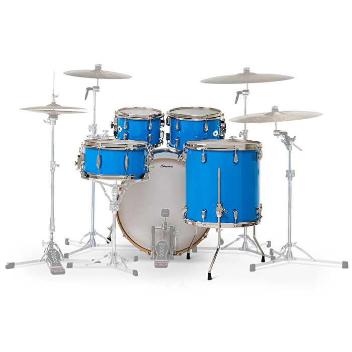 SLINGERLAND Studio King Outfit Lunar Blue Lacquer 5 Parça (22B/10T/12T/16F/14S) Akustik Davul Seti
