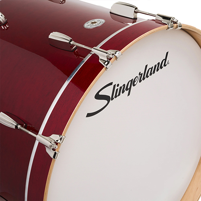 SLINGERLAND Studio King Outfit Royal Crimson Lacquer 4 Parça (18B/12T/14F/14S) Akustik Davul Seti