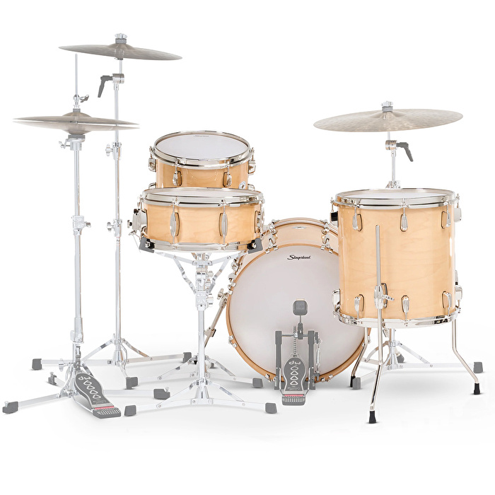 SLINGERLAND Studio King Outfit Ventura Sand Lacquer 4 Parça (18B/12T/14F/14S) Akustik Davul Seti