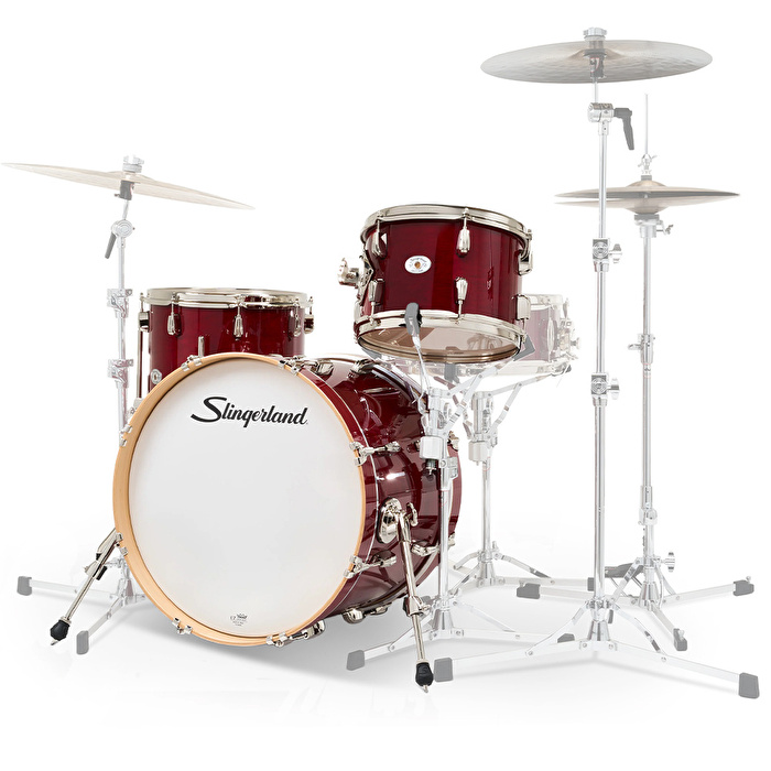 SLINGERLAND Studio King Outfit Royal Crimson Lacquer 3 Parça (20B/12T/14F) Akustik Davul Seti