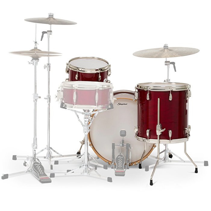 SLINGERLAND Studio King Outfit Royal Crimson Lacquer 3 Parça (20B/12T/14F) Akustik Davul Seti