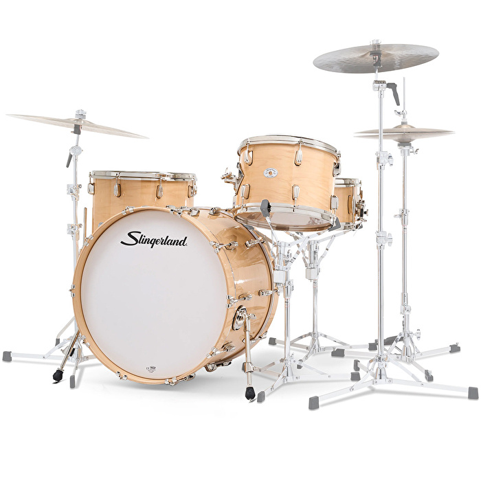 SLINGERLAND Studio King Outfit Ventura Sand Lacquer 4 Parça (22B/123T/16F/14S) Akustik Davul Seti
